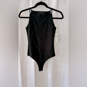 Abercrombie Black Spaghetti Strap Bodysuit. NWT. Size Small.